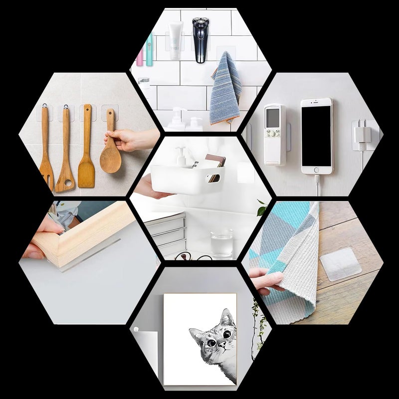 Gukoo 12 Pcs Sticky Tack Square 2.25x2.25 inch, Clear Mounting Tape for Walls, Removable Double Sided Adhesive Pads Wall Tape for Home Office Decor, Party Supplies and Picture Hanging - Image 5